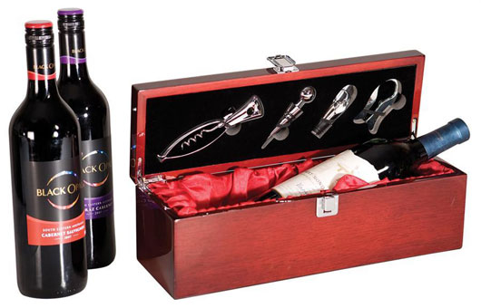 personalized wine box and gift set